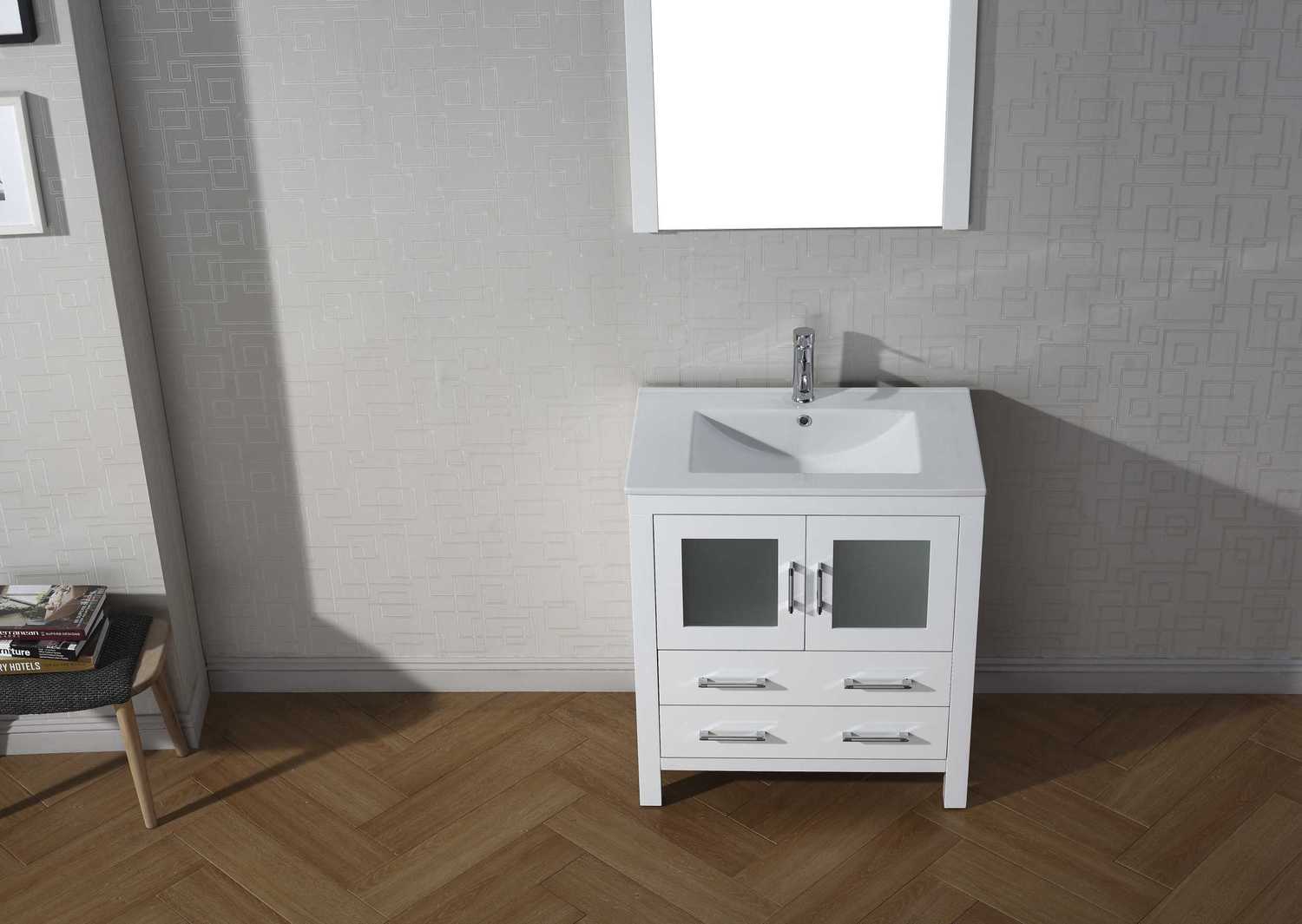 60 inch single vanity Virtu Bathroom Vanity Set Light Modern