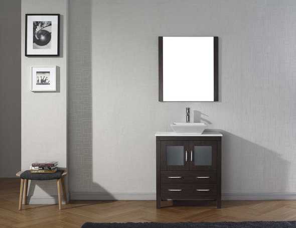 dark grey vanity unit Virtu Bathroom Vanity Set Dark Modern