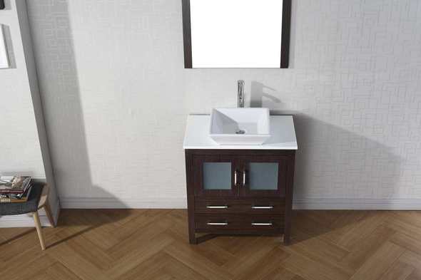 dark grey vanity unit Virtu Bathroom Vanity Set Dark Modern
