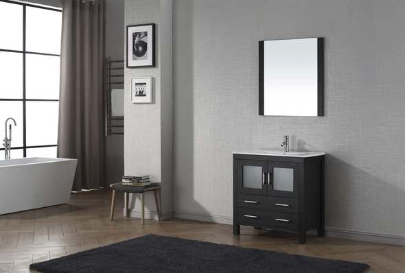home goods bathroom vanity Virtu Bathroom Vanity Set Dark Modern