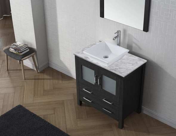 bathroom top cabinets Virtu Bathroom Vanity Set Dark Modern