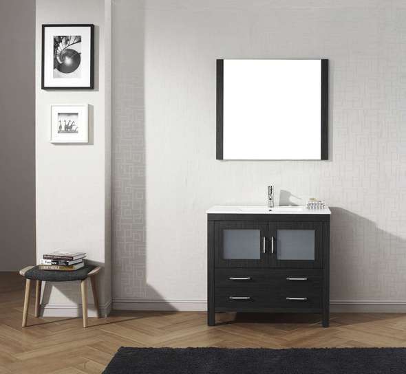 60 double vanity Virtu Bathroom Vanity Set Dark Modern
