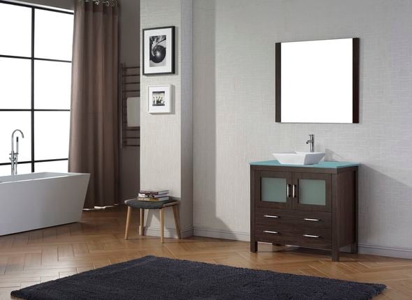 bathroom vanity with sink 30 inch Virtu Bathroom Vanity Set Bathroom Vanities Dark Modern