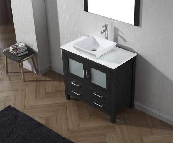 bathroom tops Virtu Bathroom Vanity Set Dark Modern