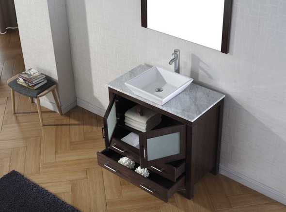 antique oak bathroom vanity Virtu Bathroom Vanity Set Dark Modern
