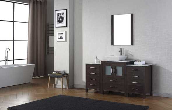 small white vanity unit Virtu Bathroom Vanity Set Bathroom Vanities Dark Modern