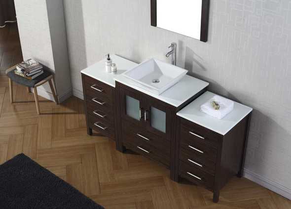 affordable modern bathroom vanities Virtu Bathroom Vanity Set Dark Modern