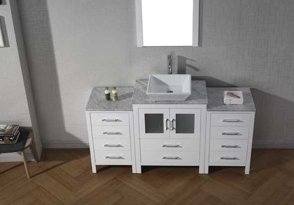 double vanity with tower Virtu Bathroom Vanity Set Light Modern
