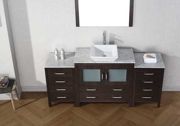 mahogany vanity Virtu Bathroom Vanity Set Dark Modern