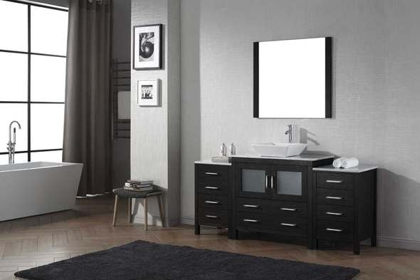 good quality bathroom vanities Virtu Bathroom Vanity Set Dark Modern
