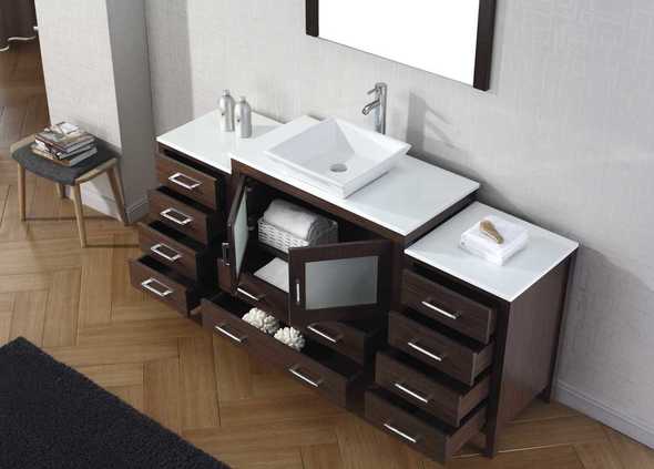 white oak bathroom vanity 72 Virtu Bathroom Vanity Set Dark Modern