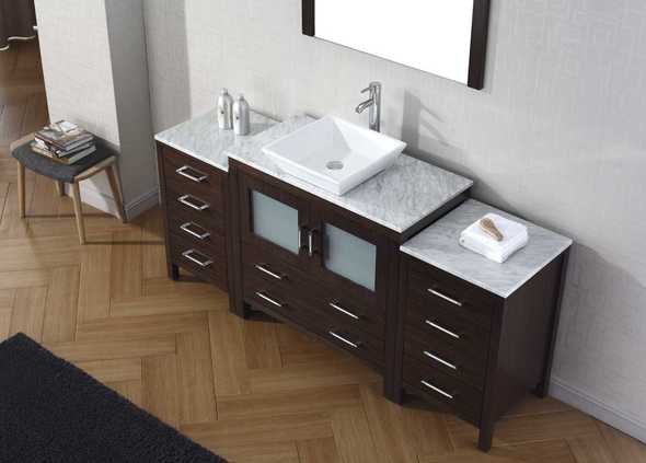 small powder room vanity ideas Virtu Bathroom Vanity Set Dark Modern