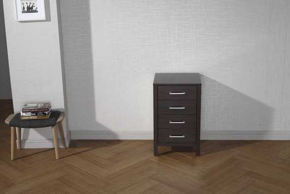 wood look vanity unit Virtu Side Cabinet Storage Cabinets Dark Modern