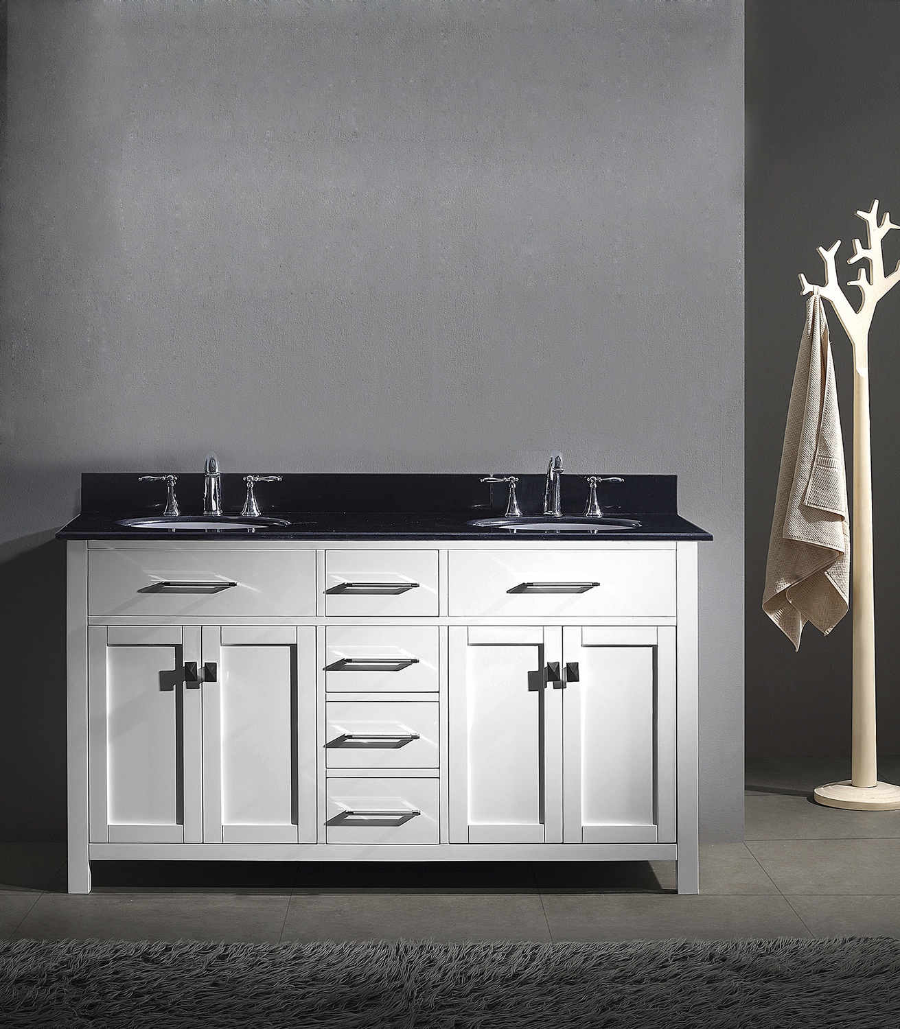 30 in bathroom vanity with drawers Virtu Bathroom Vanity Set Light Transitional
