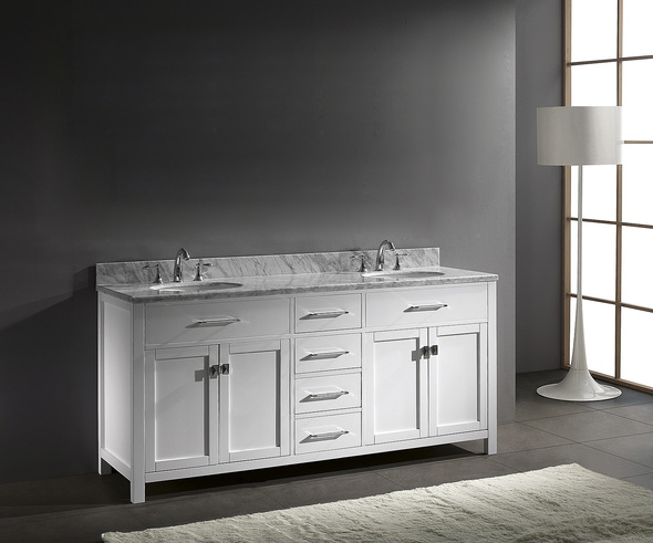 72 inch vanity cabinet Virtu Bathroom Vanity Set Light Transitional