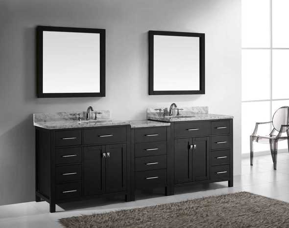 clearance vanity with sink Virtu Bathroom Vanity Set Dark Transitional