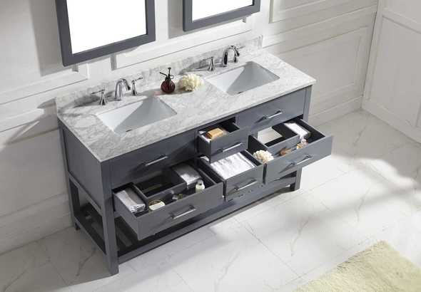 bathroom cabinet around sink Virtu Bathroom Vanity Set Medium Transitional