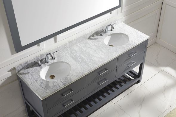 72 inch bathroom countertop Virtu Bathroom Vanity Set Medium Transitional