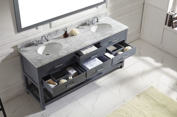 72 inch bathroom countertop Virtu Bathroom Vanity Set Medium Transitional