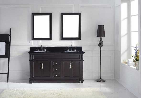 natural oak vanity bathroom Virtu Bathroom Vanity Set Dark Transitional