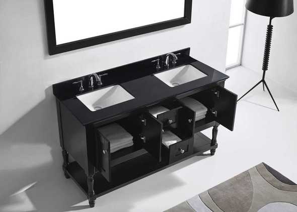 40 inch vanity top with sink Virtu Bathroom Vanity Set Bathroom Vanities Dark Transitional