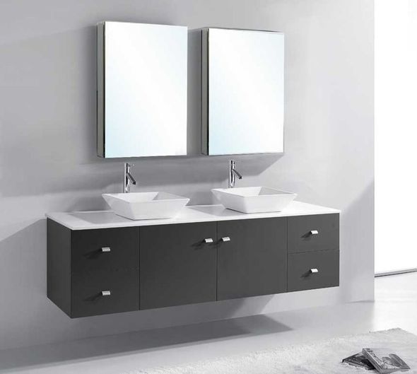 floating vanity cabinet only Virtu Bathroom Vanity Set Medium Modern