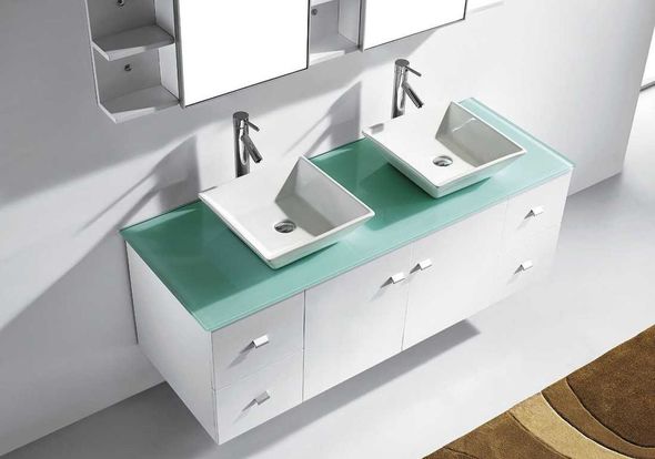 install vanity sink Virtu Bathroom Vanity Set Light Modern