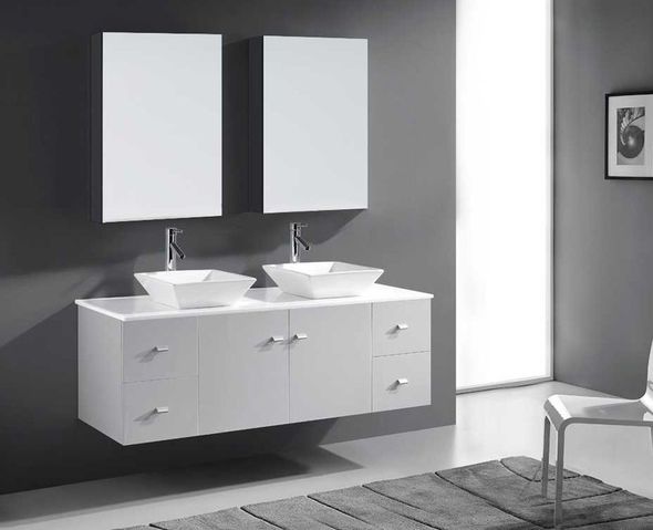 washroom basin cabinet Virtu Bathroom Vanity Set Light Modern