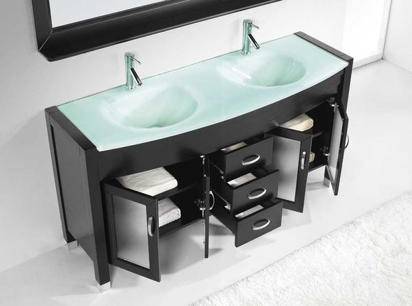 sink and counter top Virtu Bathroom Vanity Set Bathroom Vanities Dark Modern