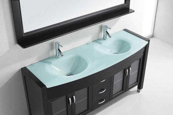 sink and counter top Virtu Bathroom Vanity Set Bathroom Vanities Dark Modern