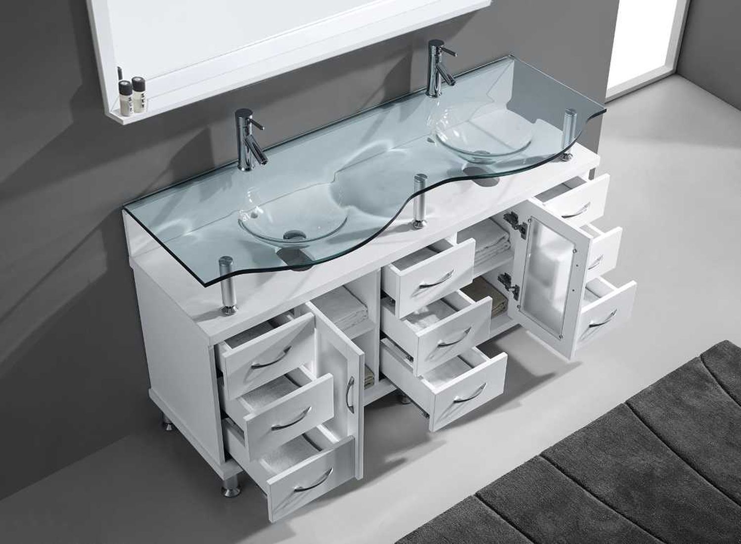 bathroom sinks without cabinets Virtu Bathroom Vanity Set Light Modern