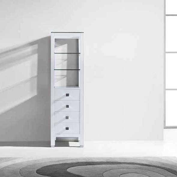18 inch wide linen cabinet Virtu Linen Cabinet Storage Cabinets Light Modern