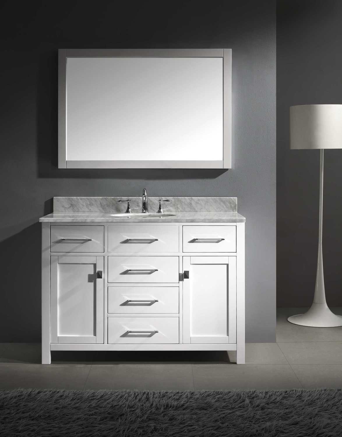 dark wood bathroom cabinet Virtu Bathroom Vanity Set Light Transitional
