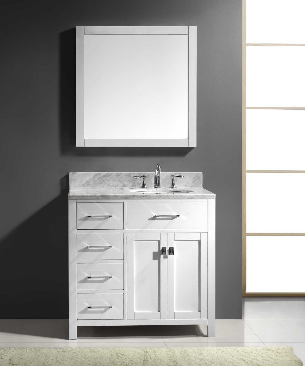 counter top basin design Virtu Bathroom Vanity Set Light Transitional