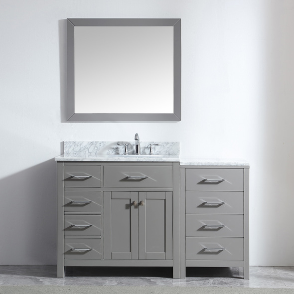 3 piece bathroom vanity set Virtu Bathroom Vanity Set Light Transitional