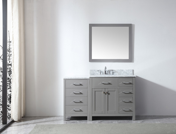 rustic bathroom cabinet Virtu Bathroom Vanity Set Light Transitional