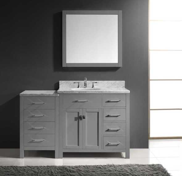 double wood vanity Virtu Bathroom Vanity Set Medium Transitional