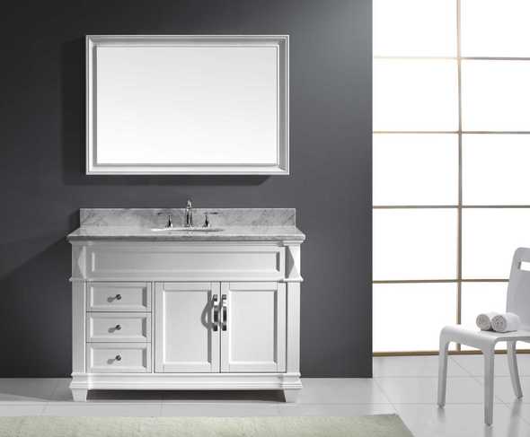 small corner vanity unit Virtu Bathroom Vanity Set Light Transitional
