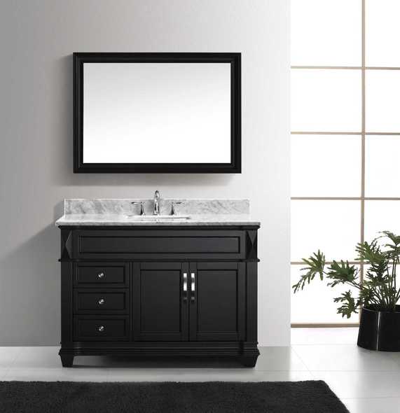 dark oak vanity unit Virtu Bathroom Vanity Set Dark Transitional