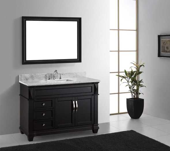 dark oak vanity unit Virtu Bathroom Vanity Set Dark Transitional
