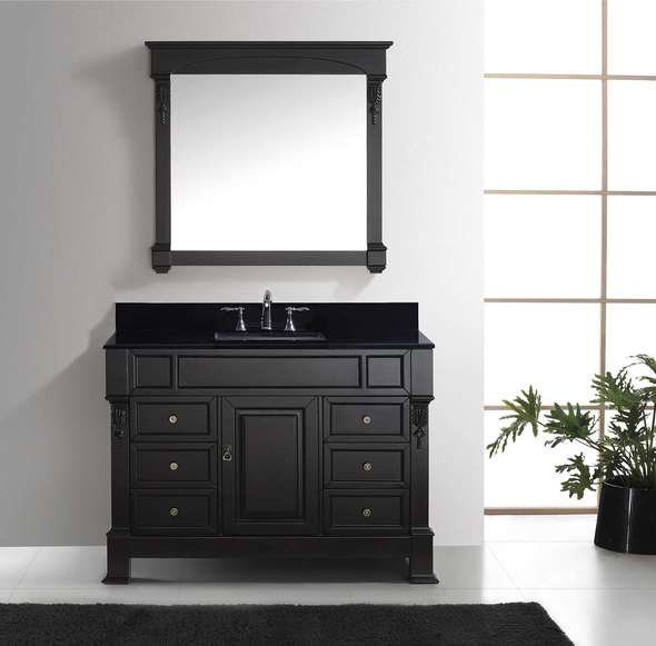 40 inch vanity top Virtu Bathroom Vanity Set Dark Transitional