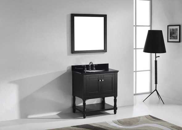 modern wood vanity bathroom Virtu Bathroom Vanity Set Dark Transitional