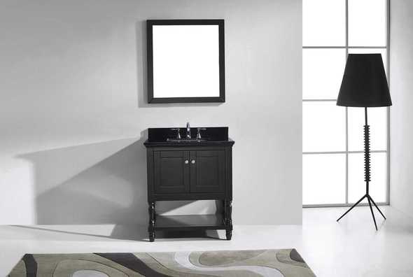dark wood vanity bathroom Virtu Bathroom Vanity Set Dark Transitional