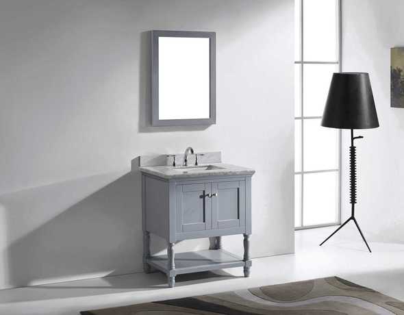 white oak bathroom Virtu Bathroom Vanity Set Medium Transitional