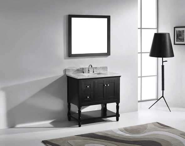 3 drawer bathroom cabinet Virtu Bathroom Vanity Set Dark Transitional