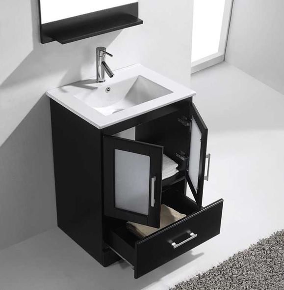 40 inch vanity cabinet Virtu Bathroom Vanity Set Dark Modern