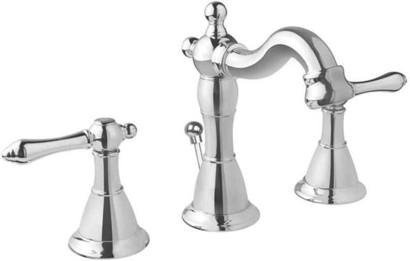 brushed nickel faucet bathroom sink Virtu Bathroom Faucet Polished Chrome Widespread