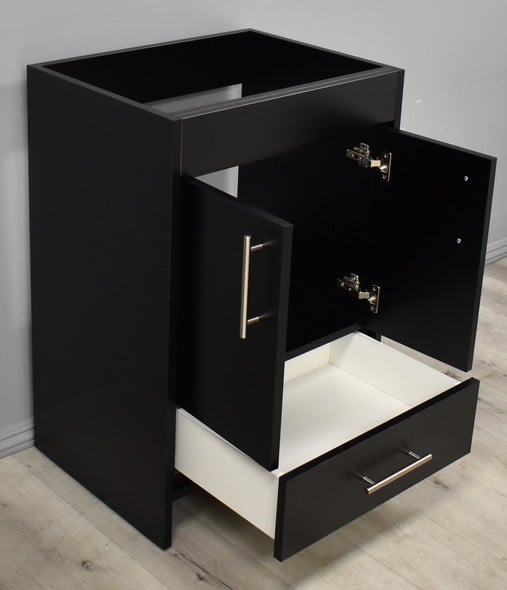 double sink and cabinet Volpa Bathroom Vanities Black  Modern