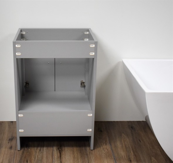 vanity bathroom single sink Volpa Bathroom Vanities Grey  Modern