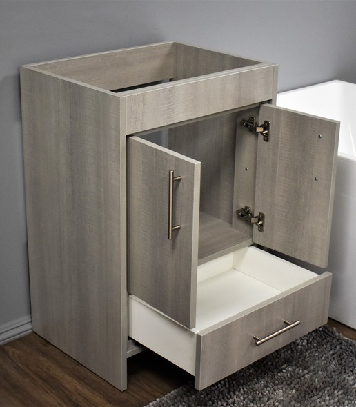 cherry bathroom cabinet Volpa Weathered Grey Modern